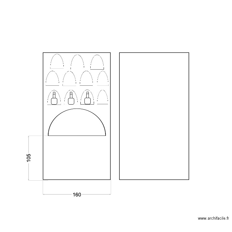 dessin technique. Plan de 0 pièce et 0 m2