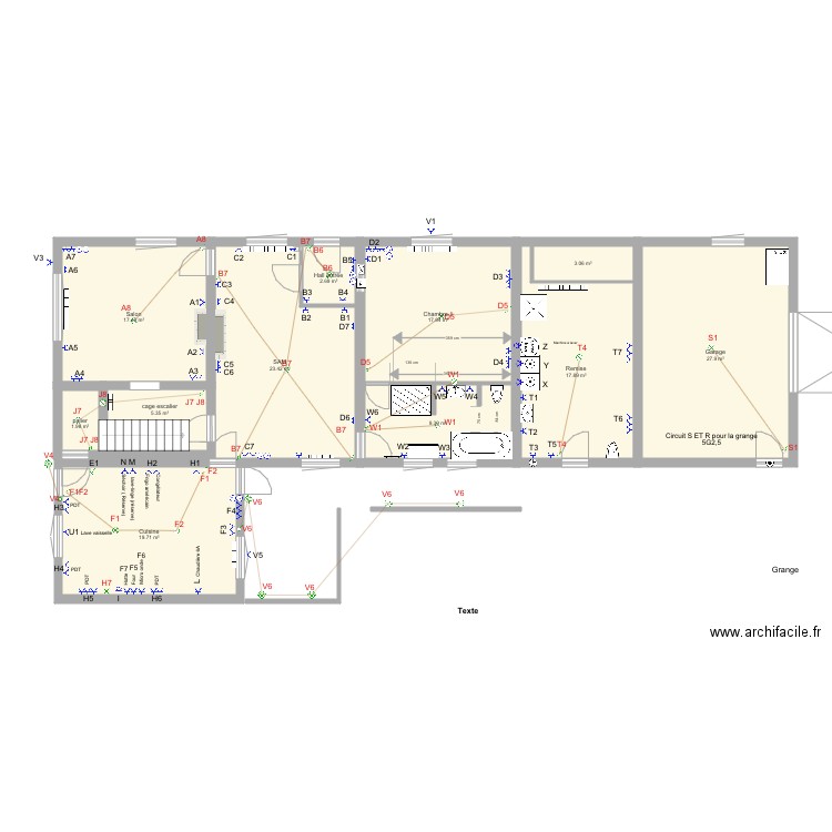 Maison parents 4 nue plan éléctrique 14 janvier. Plan de 0 pièce et 0 m2