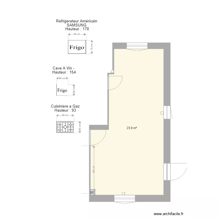 Cuisine Projet. Plan de Cuisine Projet. Plan de