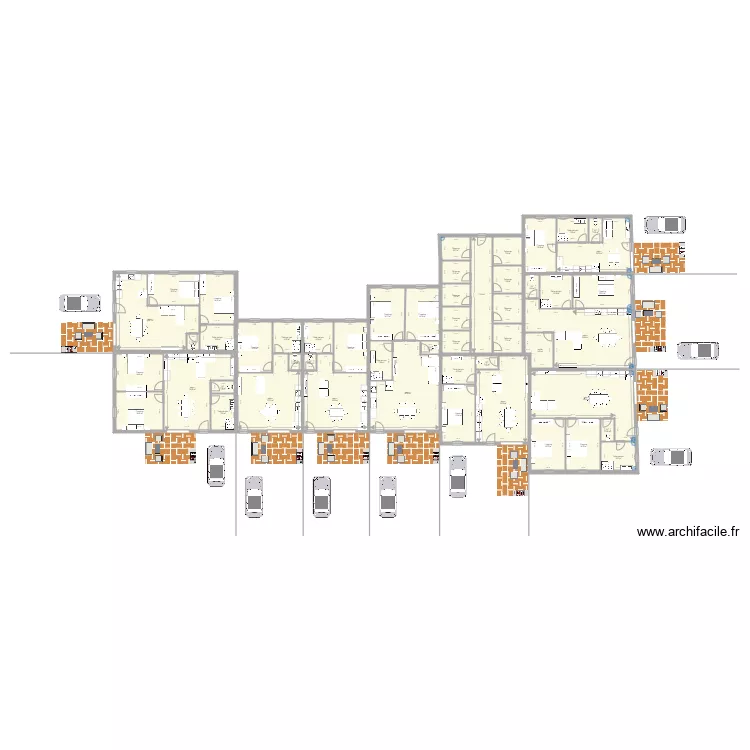 appartement meublé. Plan de appartement meublé. Plan de