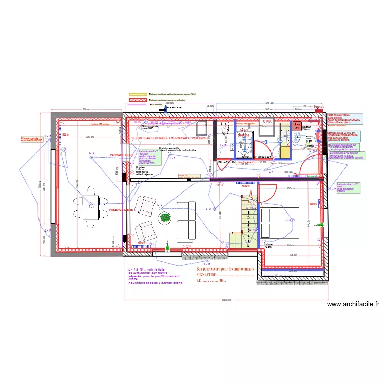 MAZINGHIEN Aymeric. Plan de 21  et 1022 m²