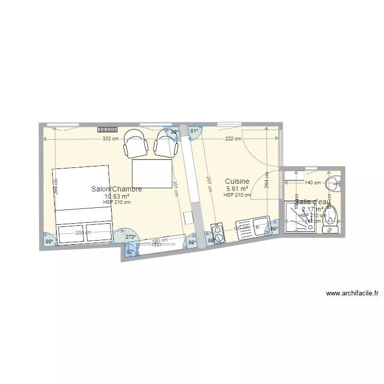 Studio Lou Sardinal. Plan de 