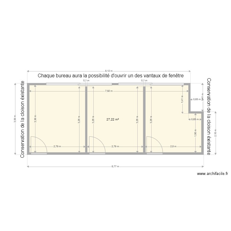 Création Bureaux Phonique GIEP. Plan de 0 pièce et 0 m2