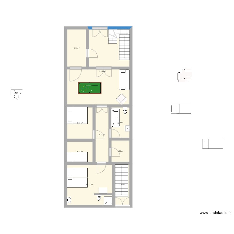 MAISONJAUNEV6. Plan de 0 pièce et 0 m2