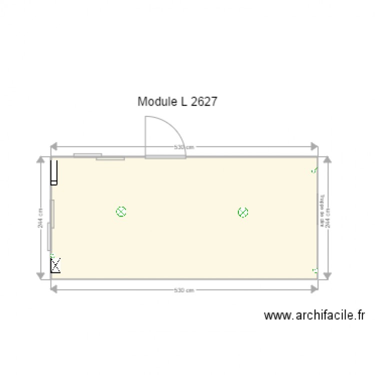 Module L 2627 a. Plan de 0 pièce et 0 m2