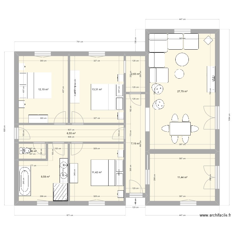 st hypo MEUBLE 1. Plan de 10 pièces et 103 m2