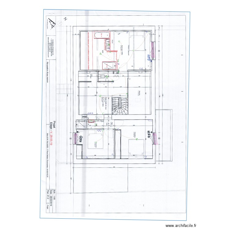 TALOURD ELEC ETAGE . Plan de 0 pièce et 0 m2