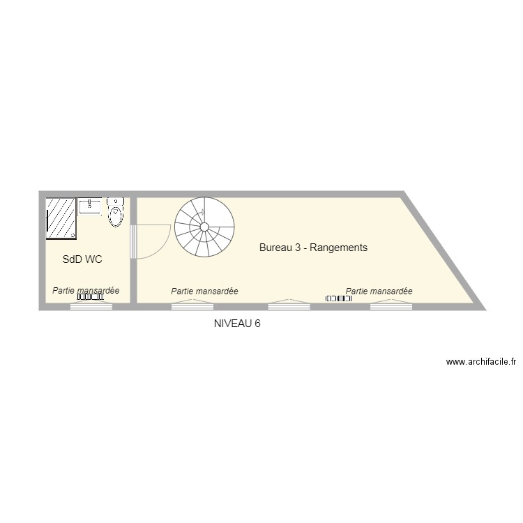 11 Vignon niv 6. Plan de 0 pièce et 0 m2