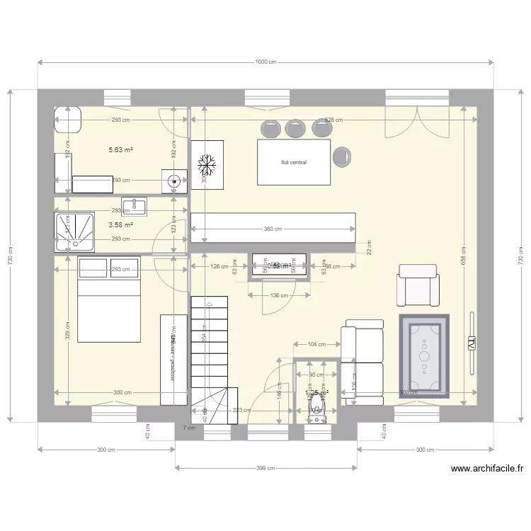 Dalmat RDC. Plan de Dalmat RDC. Plan de
