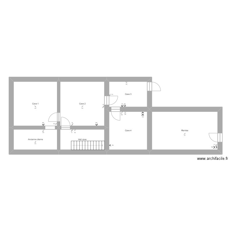 Cave. Plan de 0 pièce et 0 m2