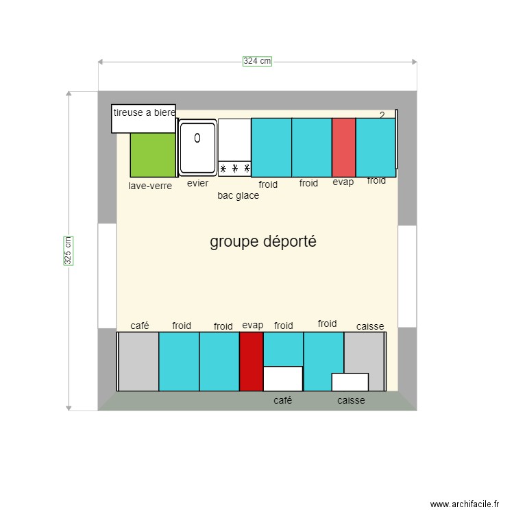 LE JARDIN BAR. Plan de 0 pièce et 0 m2