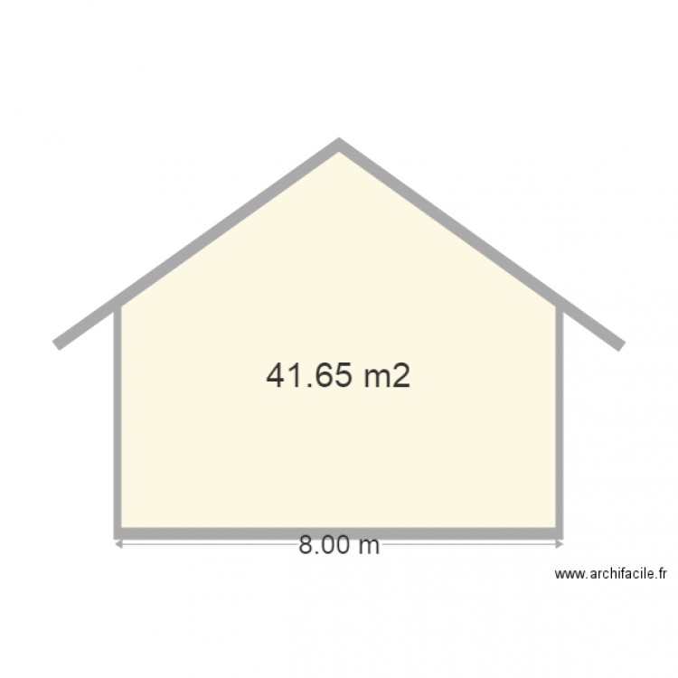 facade pignon superficie . Plan de 0 pièce et 0 m2