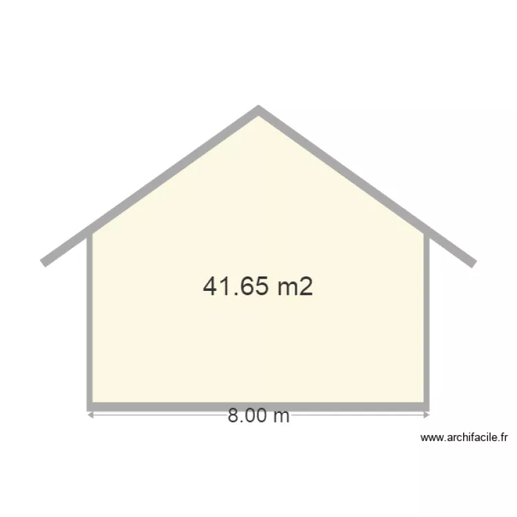 facade pignon superficie . Plan de 