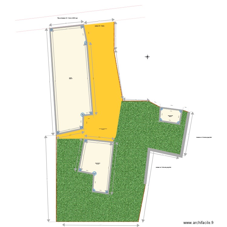 plan de masse 401 Villatte 44520 Issé. Plan de 0 pièce et 0 m2