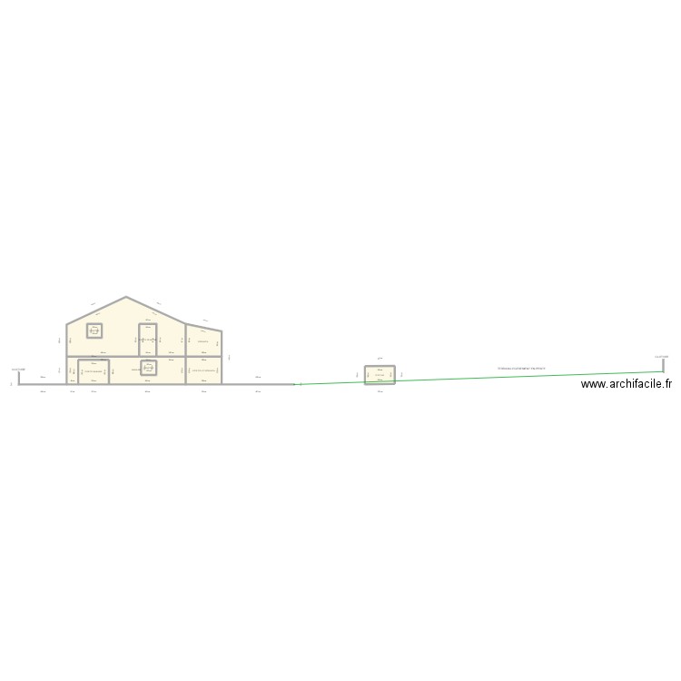 PLAN COUPE MAISON CHABANIERE. Plan de 0 pièce et 0 m2