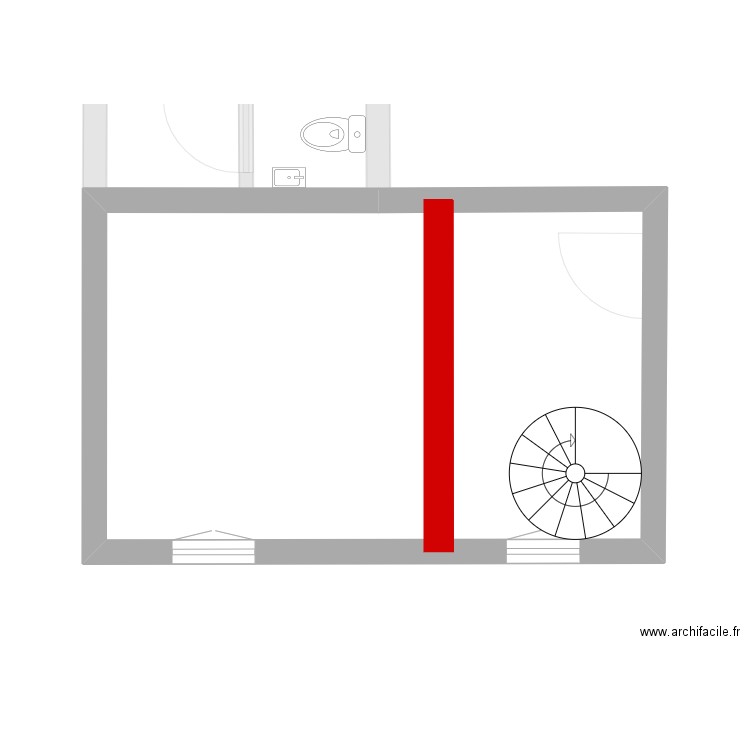 appart 3. Plan de 4 pièces et 42 m2