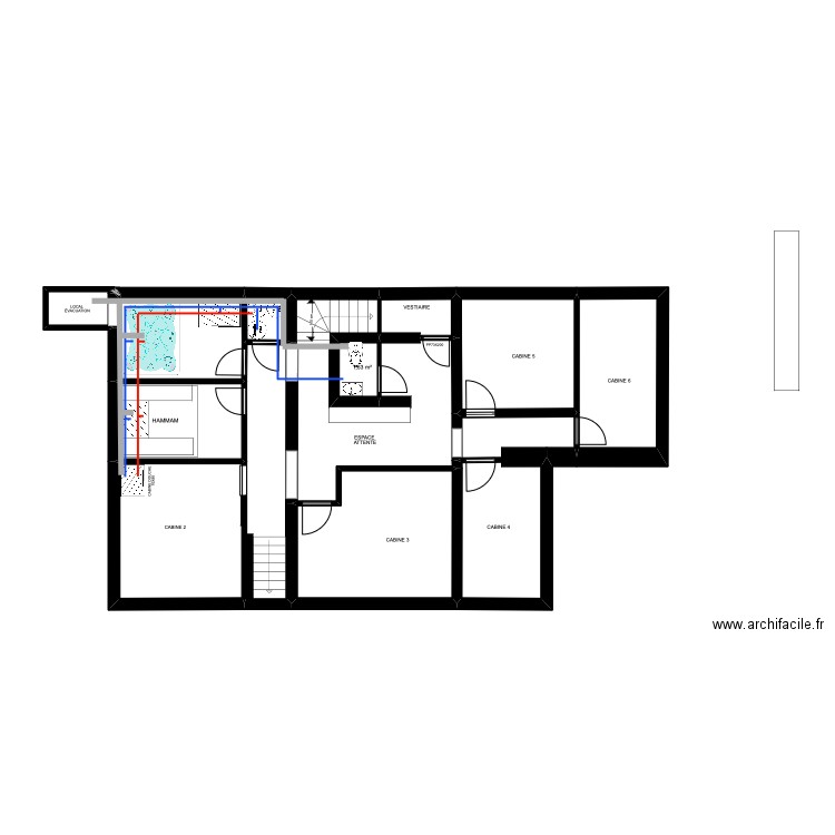 PLAN PLOMBERIE SOUS SOL. Plan de 0 pièce et 0 m2