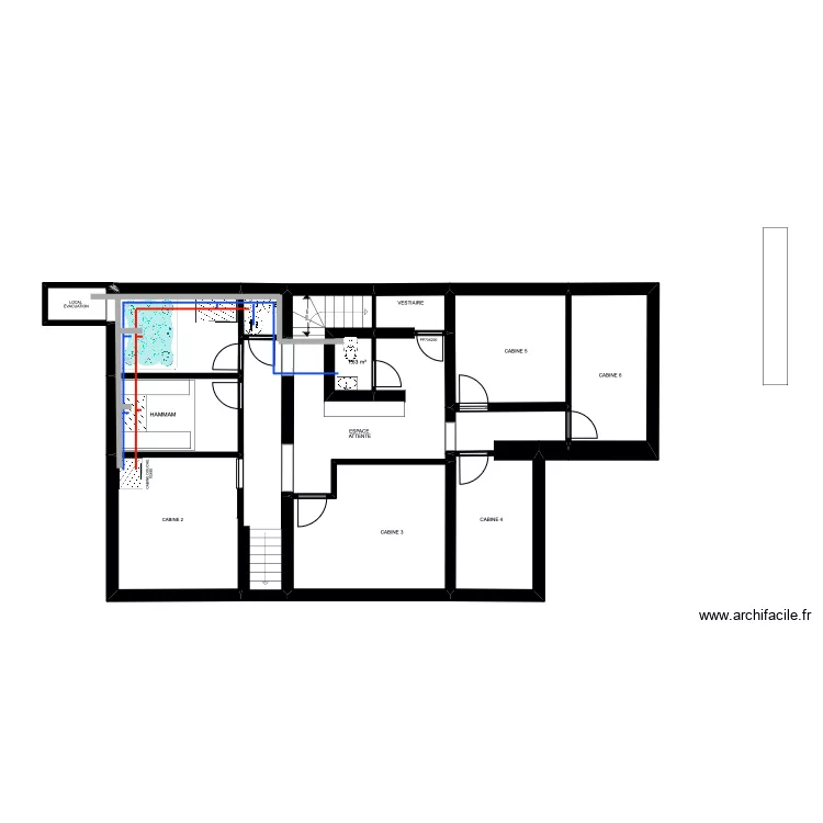 PLAN PLOMBERIE SOUS SOL. Plan de PLAN PLOMBERIE SOUS SOL. Plan de