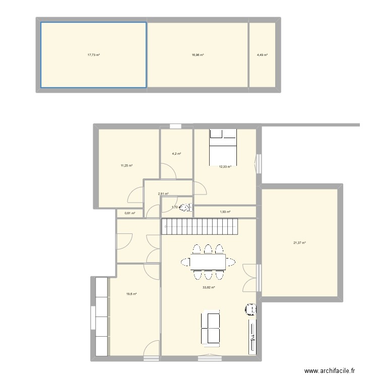 crouzal. Plan de 0 pièce et 0 m2