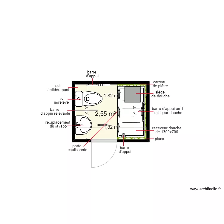 madesclaire nelly. Plan de 