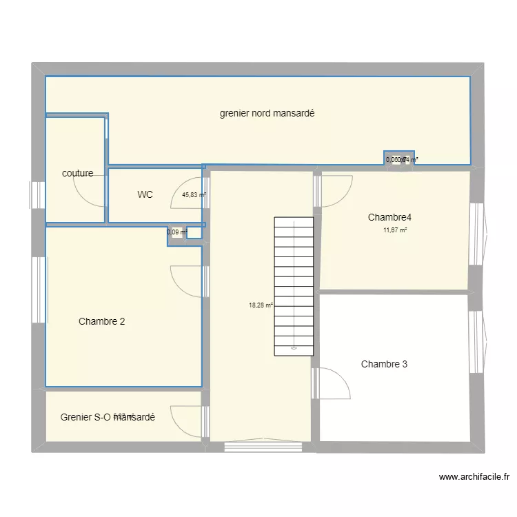 2022 Plan 1er etage Pierre. Plan de 