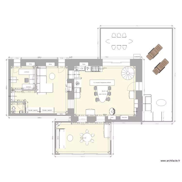 ETAGE . Plan de 