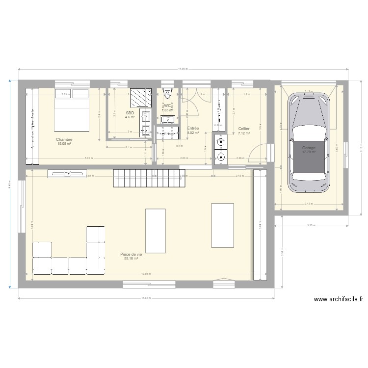 Maison 2. Plan de 0 pièce et 0 m2