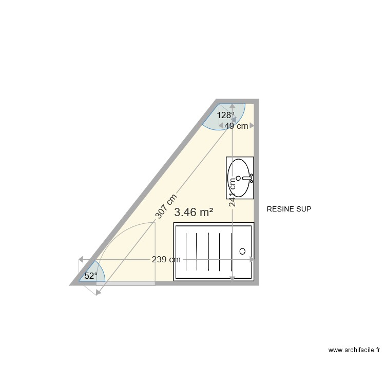 GALLONI ANTOINE . Plan de 0 pièce et 0 m2