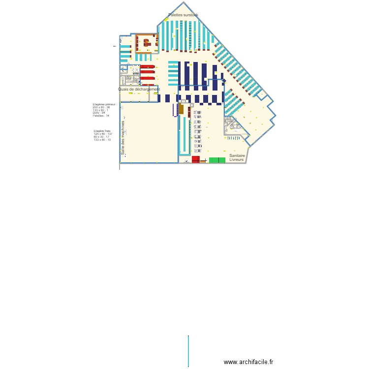 Reuilly V39 phase 1 . Plan de 24 pièces et 423 m2