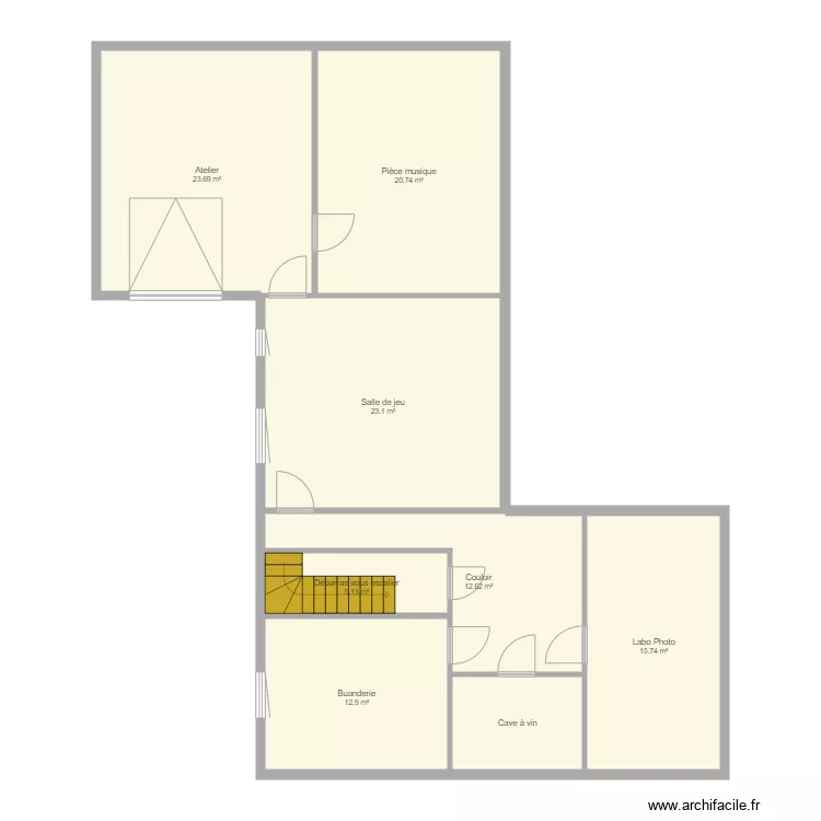 Marc Olivier ANDRE Sous Sol 1. Plan de 