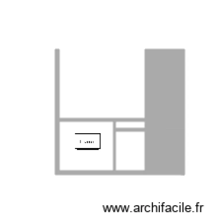 MeubleCuisineCru&egrave;re. Plan de 