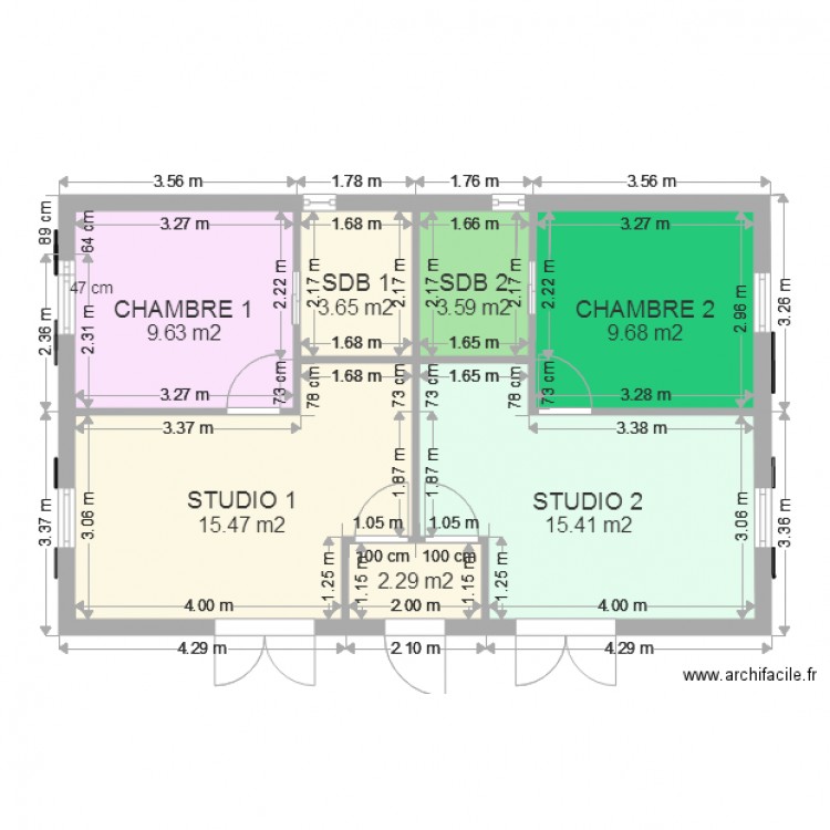 Projet sans meubles. Plan de 0 pièce et 0 m2