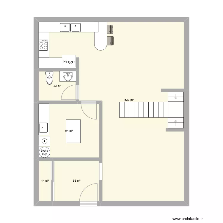 FG59-A. Plan de 5 et 66 m² FG59-A. Plan de 5 et 66 m²