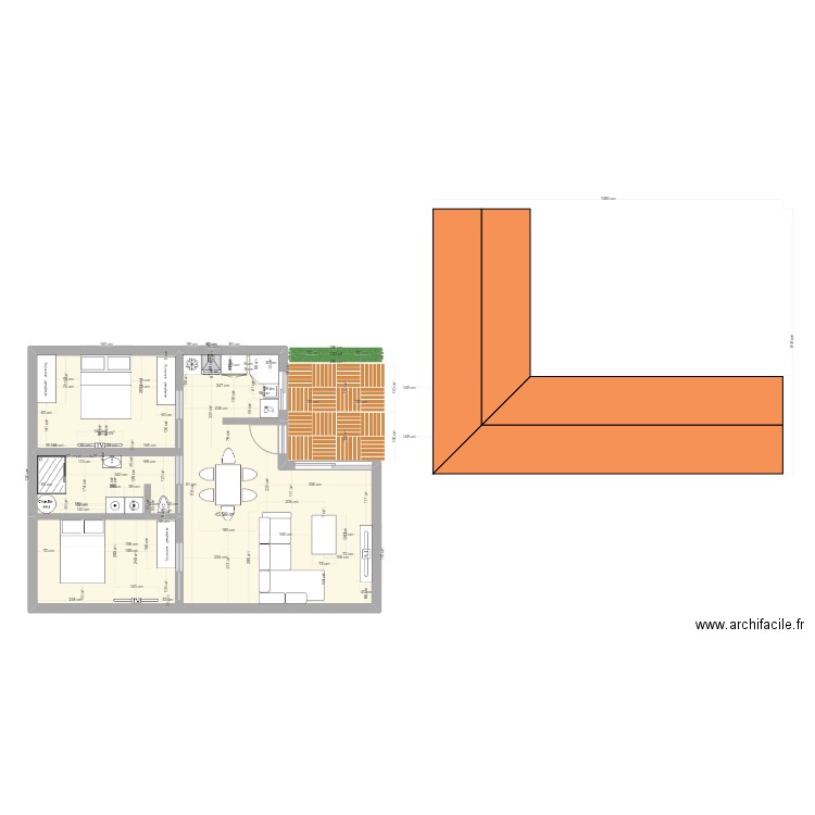 MAISON JORDAN. Plan de 0 pièce et 0 m2