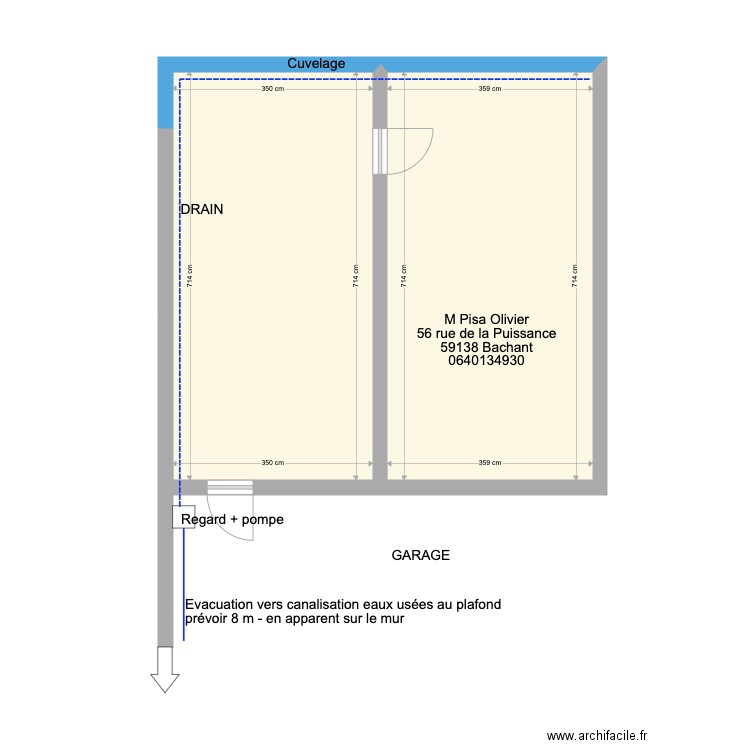 plan PISA OLIVIER. Plan de 0 pièce et 0 m2