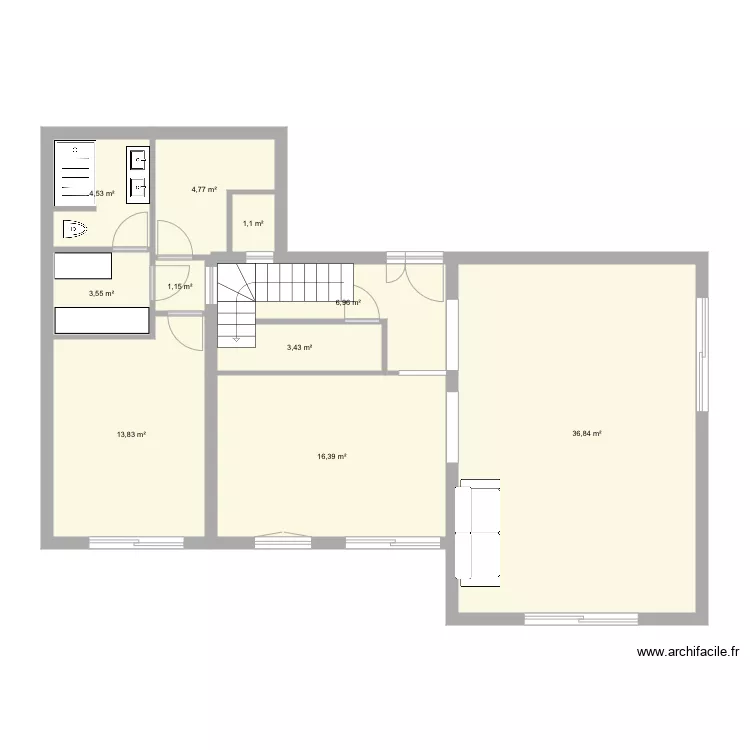 Maison 7. Plan de 