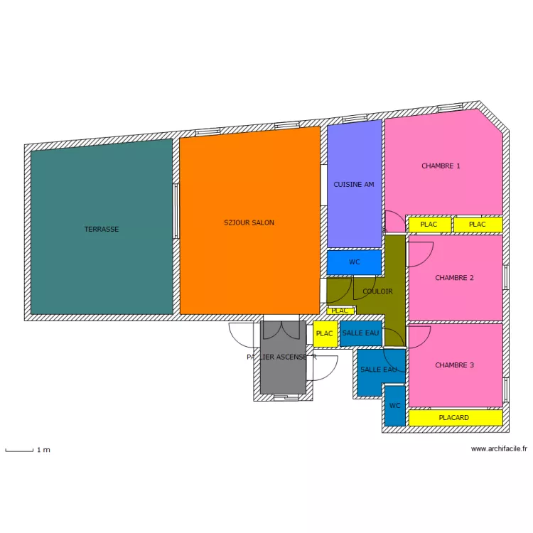 APPART 43 RG ter FUTUR VIDE. Plan de APPART 43 RG ter FUTUR VIDE. Plan de