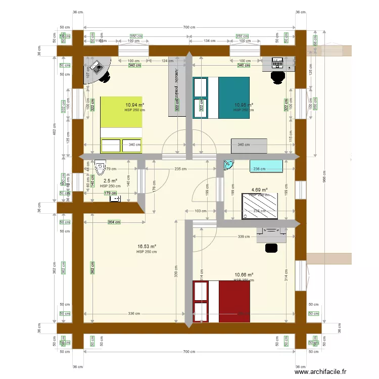 Plan maison Karelle Richard. Plan de 