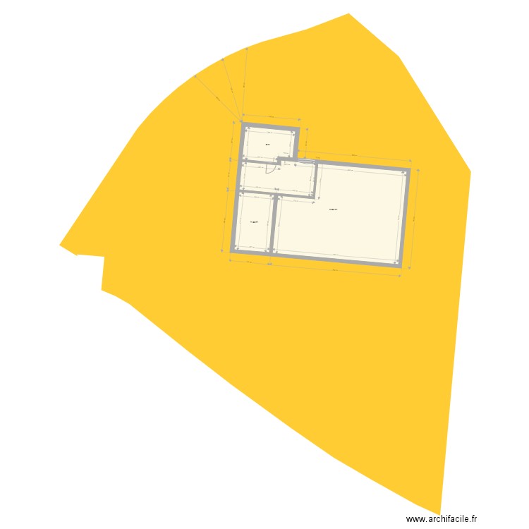 Plan extension cadastre. Plan de 0 pièce et 0 m2