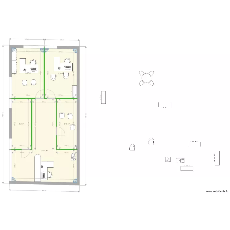 Commerces Nord v5. Plan de 