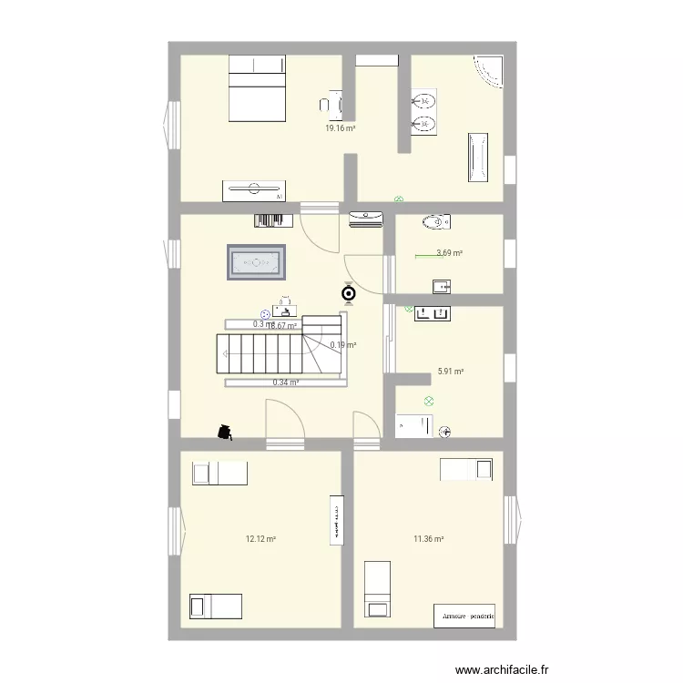 1ER ETAGE. Plan de 1ER ETAGE. Plan de