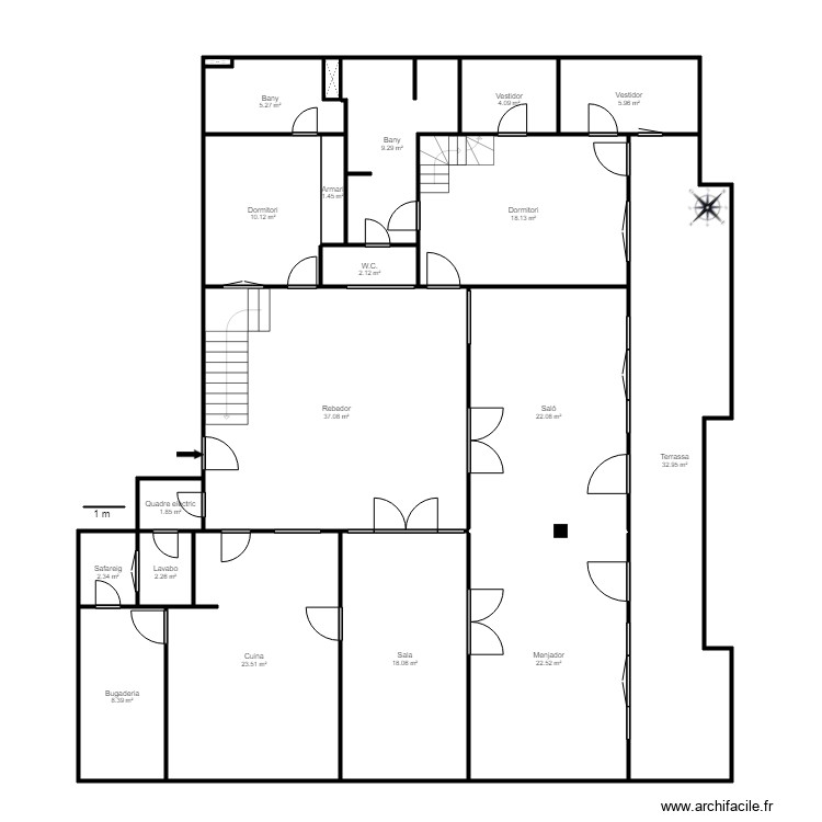 ED ORIO ATIC . Plan de 0 pièce et 0 m2