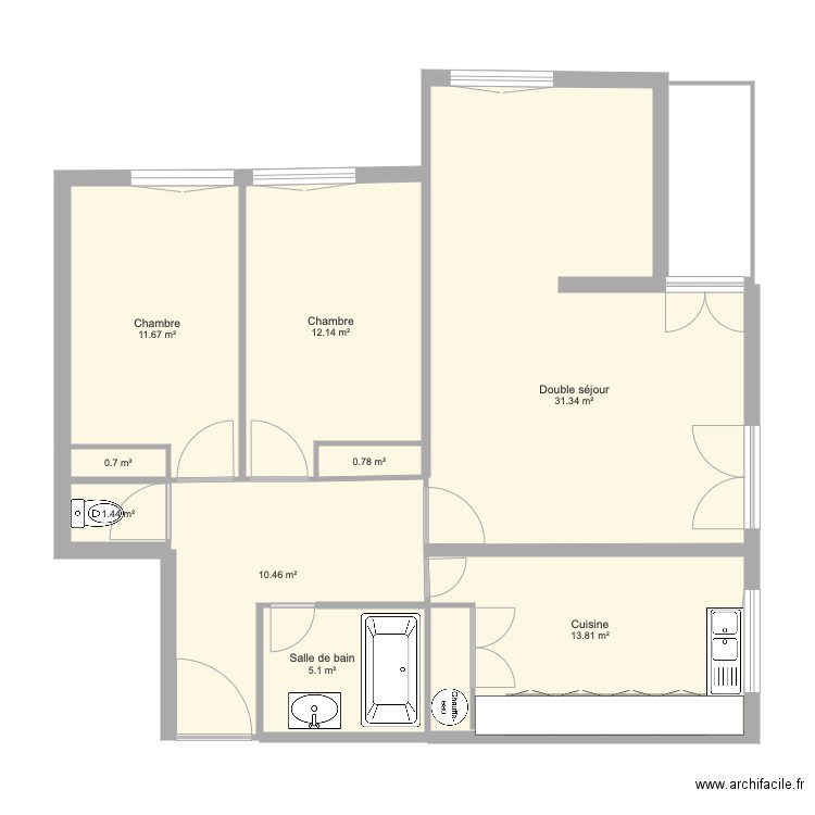 Appartement Parc de Suzon. Plan de 0 pièce et 0 m2