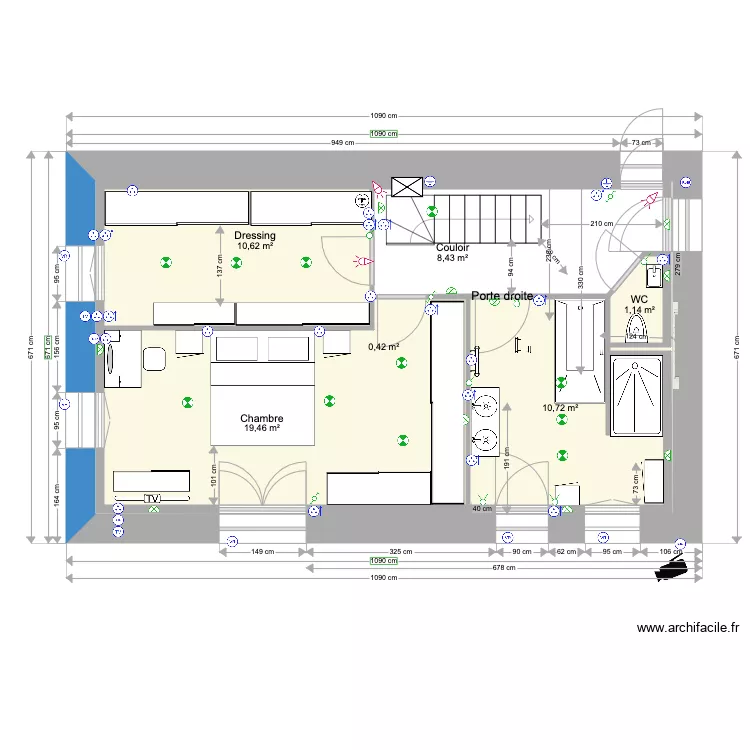 ANAIS BAT1 RDC ELEC 14 01 2023 v2. Plan de 