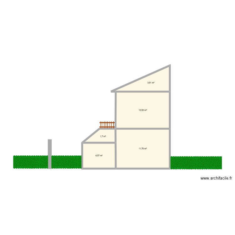 coupe verticale. Plan de 0 pièce et 0 m2