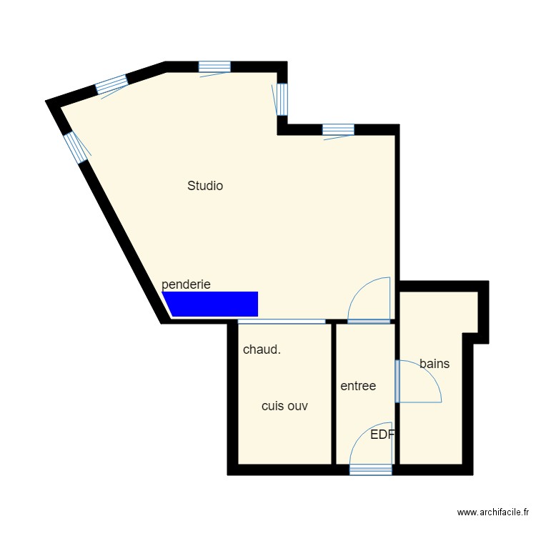 Benentendi. Plan de 0 pièce et 0 m2