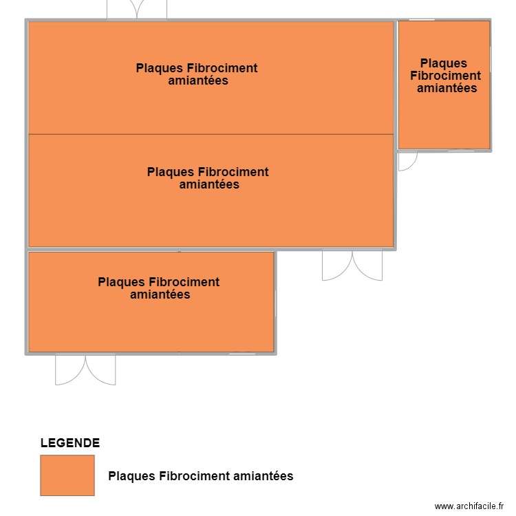 Hangar guecelard toiture. Plan de 0 pièce et 0 m2