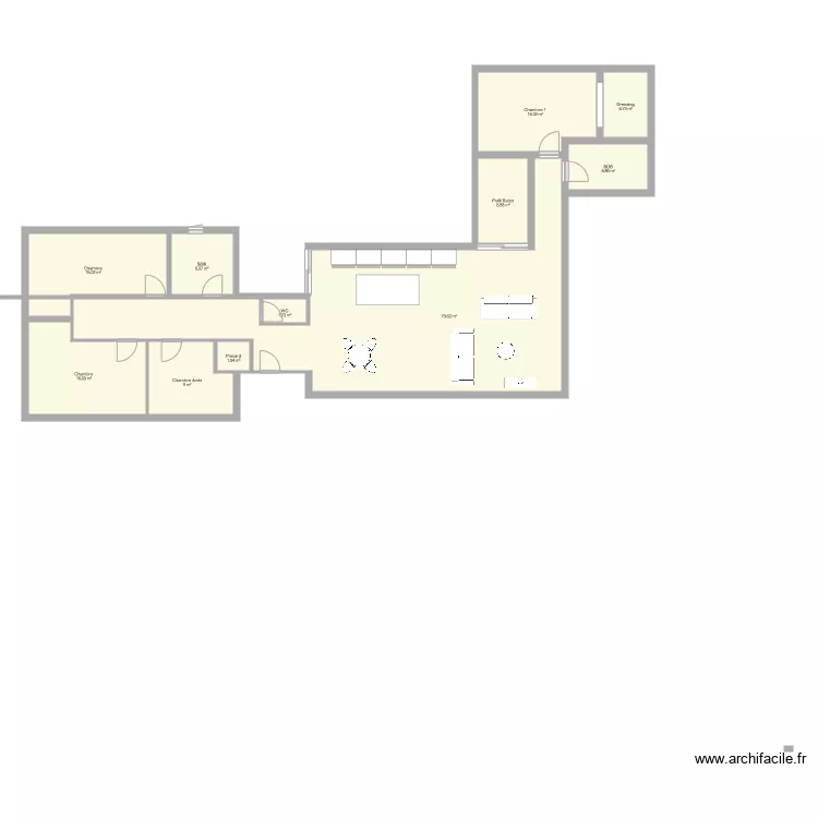 Plan 3 blocs. Plan de Plan 3 blocs. Plan de