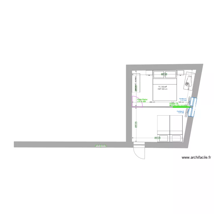 1 ER ÉTAGE MODIF CLOISON 3. Plan de 1 ER ÉTAGE MODIF CLOISON 3. Plan de