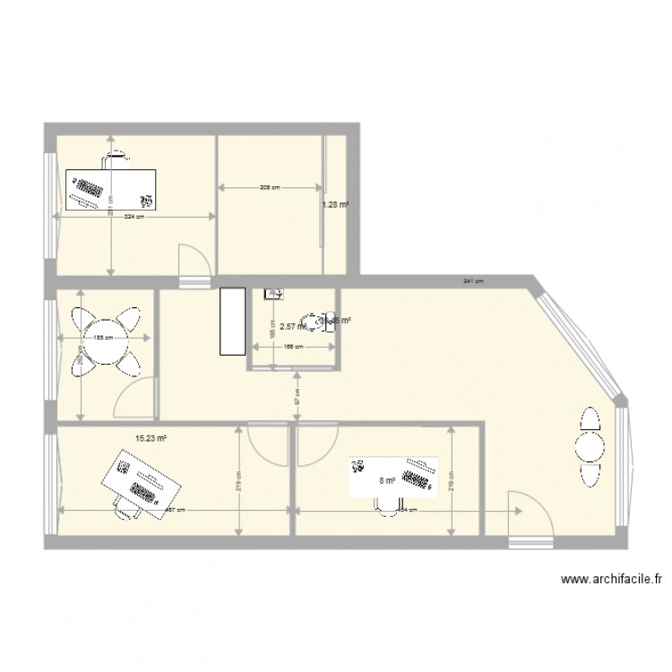 bureau michel 4. Plan de 0 pièce et 0 m2